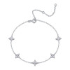 Endless Heart - Made of morganite, 925 sterling silver and platinum-plated diamonds, it is a fashionable jewelry bracelet and a luxurious silver accessory.