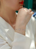 Endless Heart - Made of morganite, 925 sterling silver and platinum-plated diamonds, it is a fashionable jewelry bracelet and a luxurious silver accessory.