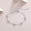 Endless Heart - Made of morganite, 925 sterling silver and platinum-plated diamonds, it is a fashionable jewelry bracelet and a luxurious silver accessory.