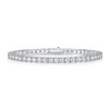 Silver Lovers - Made of morganite, 925 sterling silver and platinum-plated diamonds, it is a fashionable jewelry bracelet and a luxurious silver accessory.