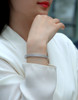 Starlight Entertainment - Made of morganite, 925 sterling silver and platinum-plated diamonds, it is a fashionable jewelry bracelet and a luxurious silver accessory.