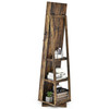 360° Rotatable 2-in-1 Lockable Jewelry Cabinet with Full-Length Mirror