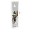 Wall Mounted Lockable Mirror Jewelry Cabinet with LED Light