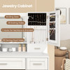 Makeup Vanity Desk with Mirror and Lights Dressing Table and Stool Set