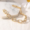 14K Gold and Silver Plated Special Cain Link with Toggle Clasp Closure in Daily or Party for Women Fashion Jewelry Gifts