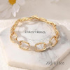14K Gold and Silver Plated Special Cain Link with Toggle Clasp Closure in Daily or Party for Women Fashion Jewelry Gifts
