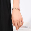 14K Gold and Silver Plated Special Cain Link with Toggle Clasp Closure in Daily or Party for Women Fashion Jewelry Gifts