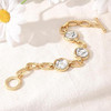 14K Gold and Silver Plated Special Cain Link with Toggle Clasp Closure in Daily or Party for Women Fashion Jewelry Gifts