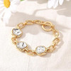 14K Gold and Silver Plated Special Cain Link with Toggle Clasp Closure in Daily or Party for Women Fashion Jewelry Gifts
