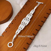 14K Gold and Silver Plated Special Cain Link with Toggle Clasp Closure in Daily or Party for Women Fashion Jewelry Gifts