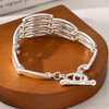 14K Gold and Silver Plated Special Cain Link with Toggle Clasp Closure in Daily or Party for Women Fashion Jewelry Gifts