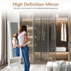 Mirrored Standing Jewelry Cabinet Storage Box