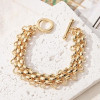 14K Gold and Silver Plated Special Cain Link with Toggle Clasp Closure in Daily or Party for Women Fashion Jewelry Gifts