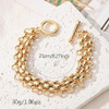 14K Gold and Silver Plated Special Cain Link with Toggle Clasp Closure in Daily or Party for Women Fashion Jewelry Gifts