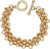 14K Gold and Silver Plated Special Cain Link with Toggle Clasp Closure in Daily or Party for Women Fashion Jewelry Gifts