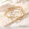 14K Gold and Silver Plated Special Cain Link with Toggle Clasp Closure in Daily or Party for Women Fashion Jewelry Gifts