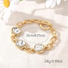 14K Gold and Silver Plated Special Cain Link with Toggle Clasp Closure in Daily or Party for Women Fashion Jewelry Gifts