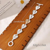 14K Gold and Silver Plated Special Cain Link with Toggle Clasp Closure in Daily or Party for Women Fashion Jewelry Gifts