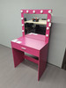 Vanity Desk with Mirror and Lights, Dressing Table with Large Drawer, 1 Level Storage Dresser & 3 Lighting Modes Adjustable Brightness, Suitable for Bedroom