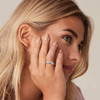 Fidget Spinner Rings for Anxiety Women Just Breathe Sterling Silver Lotus Cross Worry Ring Stress Relief Calm Jewelry Gifts for ADHD Autism Daughter (Cat, 8)
