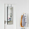 Wall and Door Mounted Mirrored Jewelry Cabinet with Lights