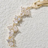 Gorgeous Cubic Zirconia Wedding Jewelry for Bride Bridesmaid, Elegant Simulated Pearl Teardrop Tennis Bracelet Gift for Women