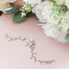 Gorgeous Cubic Zirconia Wedding Jewelry for Bride Bridesmaid, Elegant Simulated Pearl Teardrop Tennis Bracelet Gift for Women