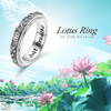925 Sterling Silver Anxiety Relieve Rings Lotus Sunflower Spinner Fidget Ring Worry Relieving Boredom ADHD Autism Rings Stress Relief Band Ring Birthday Thanksgiving Christmas Jewelry for Women