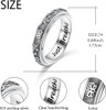 925 Sterling Silver Anxiety Relieve Rings Lotus Sunflower Spinner Fidget Ring Worry Relieving Boredom ADHD Autism Rings Stress Relief Band Ring Birthday Thanksgiving Christmas Jewelry for Women