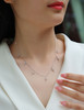 Saint Light Cross - A fashionable and popular jewelry necklace pendant set, featuring Monnes stone, made of 925 silver and plated with platinum diamonds.