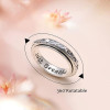 Anxiety Relieve Rings 925 Sterling Silver Spinner Fidget Ring Worry Stress Relieving Boredom ADHD Autism Ring Platinum Plated Jewelry Birthday Gifts for Women Men