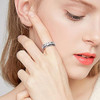 Anxiety Relieve Rings 925 Sterling Silver Spinner Fidget Ring Worry Stress Relieving Boredom ADHD Autism Ring Platinum Plated Jewelry Birthday Gifts for Women Men