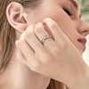 Anxiety Relieve Rings 925 Sterling Silver Spinner Fidget Ring Worry Stress Relieving Boredom ADHD Autism Ring Platinum Plated Jewelry Birthday Gifts for Women Men
