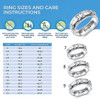Anxiety Relieve Rings 925 Sterling Silver Spinner Fidget Ring Worry Stress Relieving Boredom ADHD Autism Ring Platinum Plated Jewelry Birthday Gifts for Women Men