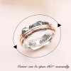 Anxiety Relieve Rings 925 Sterling Silver Spinner Fidget Ring Worry Stress Relieving Boredom ADHD Autism Ring Platinum Plated Jewelry Birthday Gifts for Women Men