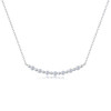 White Moon Stars - A fashionable and popular jewelry necklace pendant set, featuring Monis stone, made of 925 silver and plated with platinum diamonds.