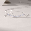 White Moon Stars - A fashionable and popular jewelry necklace pendant set, featuring Monis stone, made of 925 silver and plated with platinum diamonds.
