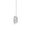 A fashionable and popular jewelry necklace pendant set, featuring lamonite stones, made of 925 silver and plated with platinum and diamonds.
