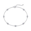 Lively Bubble - Made of morganite, 925 sterling silver and platinum-plated diamonds, it is a fashionable jewelry bracelet and a luxurious silver accessory.