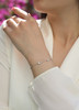 Lively Bubble - Made of morganite, 925 sterling silver and platinum-plated diamonds, it is a fashionable jewelry bracelet and a luxurious silver accessory.