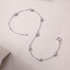Lively Bubble - Made of morganite, 925 sterling silver and platinum-plated diamonds, it is a fashionable jewelry bracelet and a luxurious silver accessory.