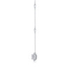 White Summer Night - A fashionable and popular jewelry necklace pendant set, featuring Monnes stone, made of 925 silver and plated with platinum diamonds