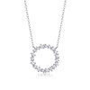 Birpo Necklace - A fashionable and popular jewelry necklace pendant set, featuring Monisite gemstones, made of 925 silver and plated with platinum diamonds.