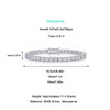 Moonlight - Made of morganite, 925 sterling silver and platinum-plated diamonds, it is a fashionable jewelry bracelet and a luxurious silver accessory.