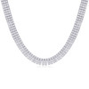 Aperture - Composed of sapphire, 925 silver and platinum-plated diamonds, it is a fashionable jewelry bracelet and a luxurious silver accessory.