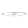 Window of the Soul - Made of morganite, 925 sterling silver and platinum-plated diamonds, it is a fashionable jewelry bracelet and a luxurious silver accessory.