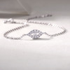 Window of the Soul - Made of morganite, 925 sterling silver and platinum-plated diamonds, it is a fashionable jewelry bracelet and a luxurious silver accessory.