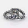 Starry Night Ring With Sapphire Crystals