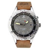 Field & Stream F118GGSB Men's Grey Dial Brown Leather Band Date Watch