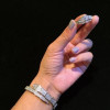 Charming Snake Bracelet And Ring Set-Silver